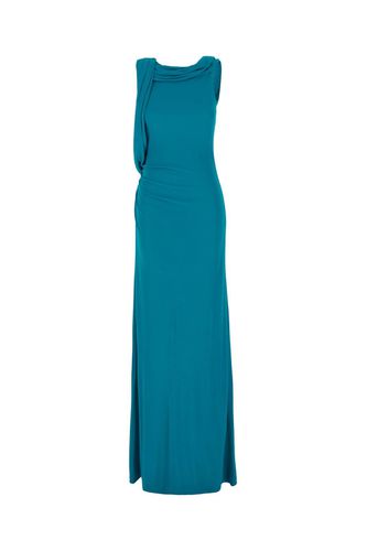 Ruched Detail Crepe Maxi Dress - Alberta Ferretti - Modalova