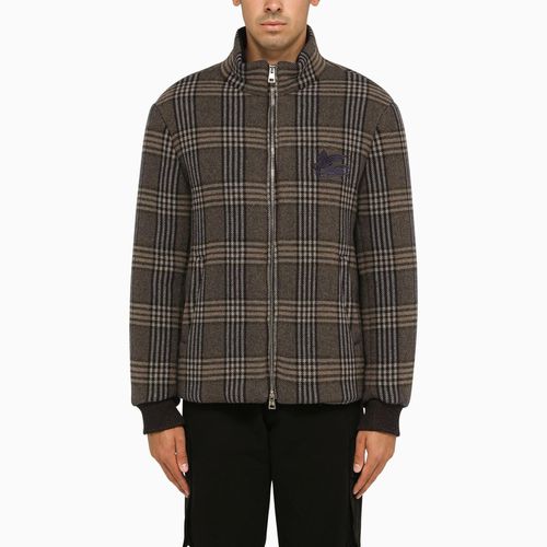 Etro Checked Wool Padded Jacket - Etro - Modalova