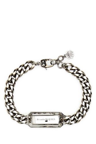 Silver Metal Medallion Bracelet - Alexander McQueen - Modalova