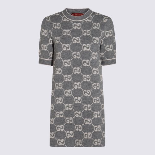 Gucci Grey Wool Dress - Gucci - Modalova