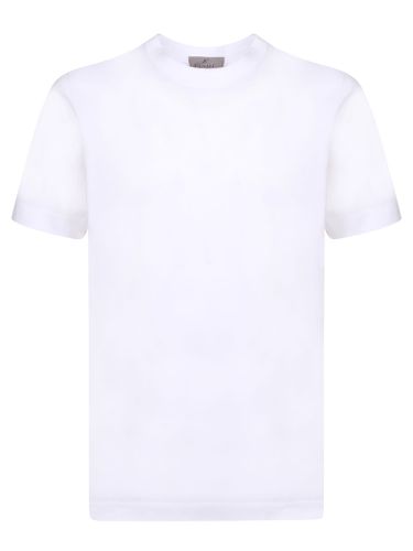 Canali White Cotton T-shirt - Canali - Modalova