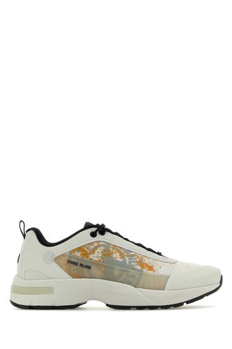 Ivory Fabric And Rubber Sneakers - Stone Island - Modalova