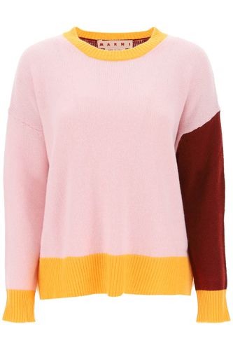 Colour Block Quartz Cashmere Sweater - Marni - Modalova
