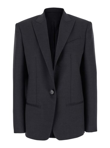 Single-breasted Jacket With A Single Button In Wool Blend Woman - Philosophy di Lorenzo Serafini - Modalova