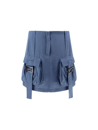 Fendi Satin Miniskirt - Fendi - Modalova