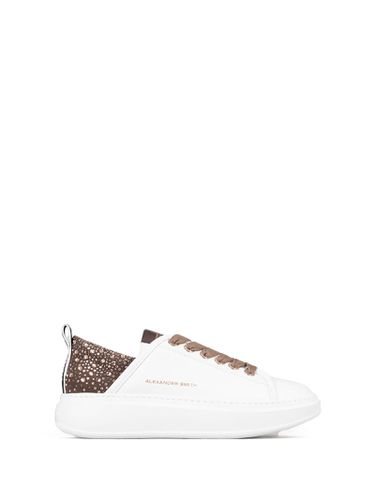 Wembley Sneaker White Bronze Leather - Alexander Smith London - Modalova