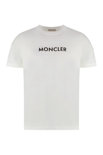 Moncler Logo Cotton T-shirt - Moncler - Modalova