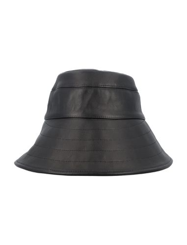 The Attico Leather Bucket Hat - The Attico - Modalova