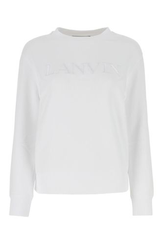 Lanvin White Cotton Sweatshirt - Lanvin - Modalova