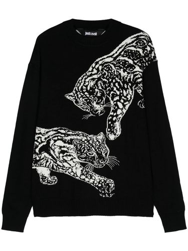 Just Cavalli Tiger Intarsia Sweater - Just Cavalli - Modalova