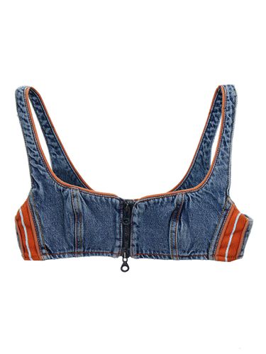 Diesel Cropped Denim Top - Diesel - Modalova