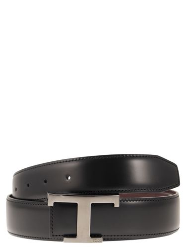 T Timeless Reversible Leather Belt - Tod's - Modalova