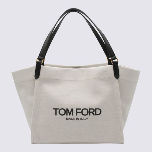 And Canvas And Leather Large Tote Bag - Tom Ford - Modalova
