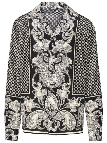 Balmain Black Silk Shirt - Balmain - Modalova