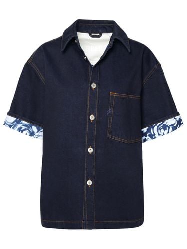 Burberry Blue Cotton Shirt - Burberry - Modalova
