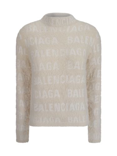 Balenciaga Furry Fitted Sweater - Balenciaga - Modalova