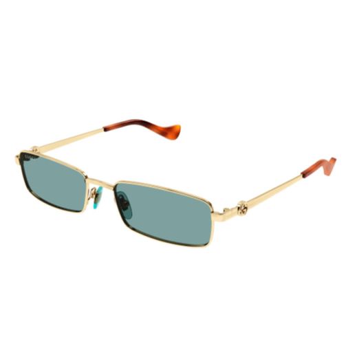 Gg1600s003 Gold Gold Green - Gucci Eyewear - Modalova