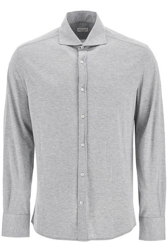 Long-sleeved Buttoned Shirt - Brunello Cucinelli - Modalova