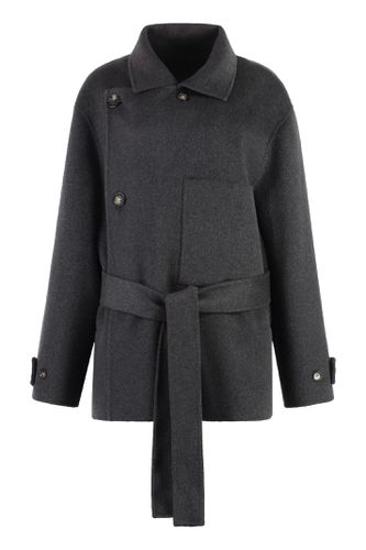 Double-breasted Wool Coat - Philosophy di Lorenzo Serafini - Modalova