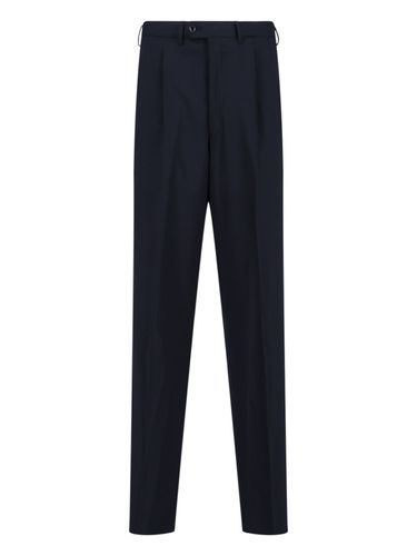 Virgin Wool Straight Pants - Giorgio Armani - Modalova