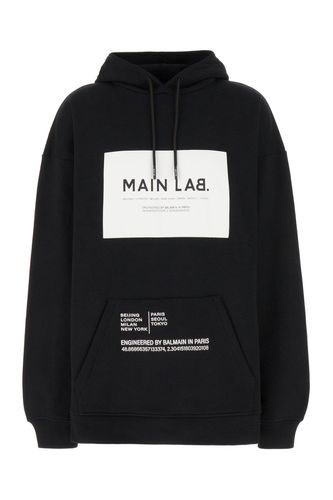 Drawstring Logo Printed Hoodie - Balmain - Modalova