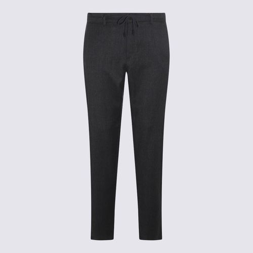 Canali Dark Grey Cotton Pants - Canali - Modalova