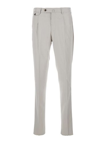 Pants With High Waist And Pences On The Front In Wool Blend Stretch Man - PT Torino - Modalova