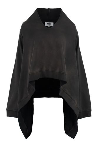 Oversize Cotton Sweatshirt - MM6 Maison Margiela - Modalova