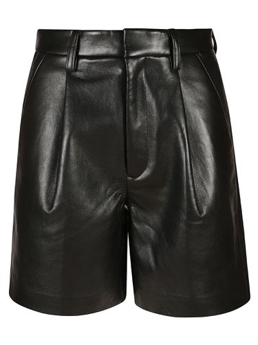 Classic Shiny Leather Shorts - Anine Bing - Modalova