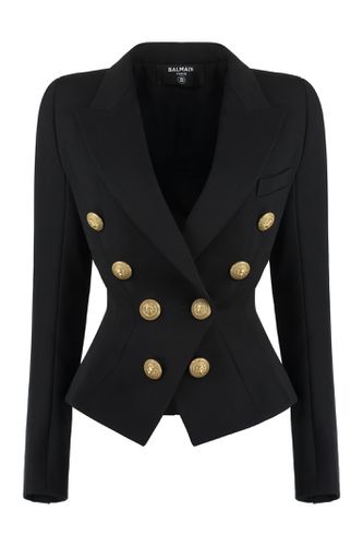 Double-breasted Virgin Wool Jacket - Balmain - Modalova