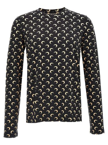 Moon Printed Jersey Top - Marine Serre - Modalova