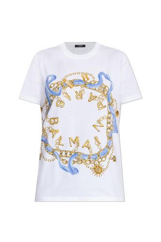 Balmain T-shirt With Colorful Print - Balmain - Modalova