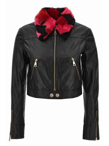 Leather Jacket - Versace Jeans Couture - Modalova