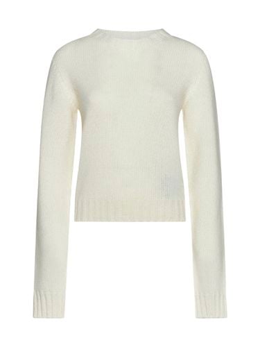 Ivory Wool Blend Sweater - Palm Angels - Modalova