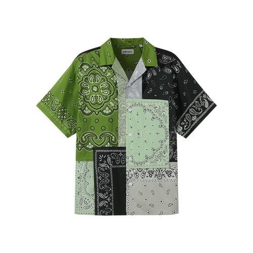 Kenzo Patchwork Cotton Shirt - Kenzo - Modalova