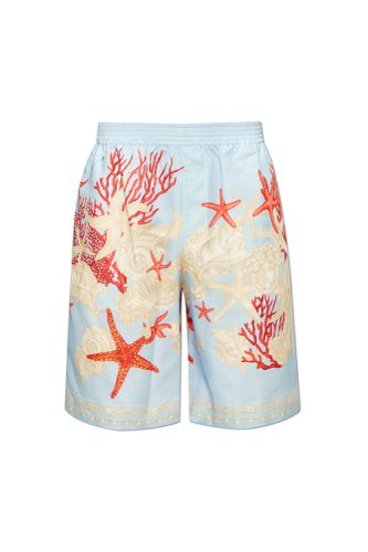 Shorts With `barocco Sea` Pattern - Versace - Modalova