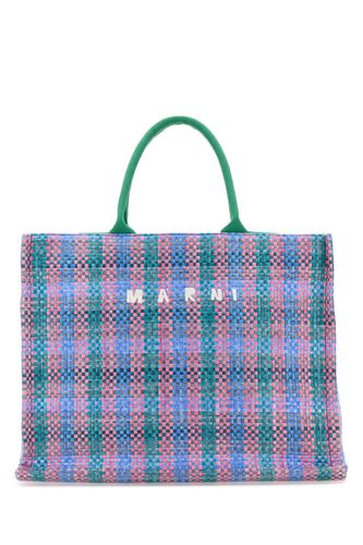 Multicolor Raffia Big Shopping Bag - Marni - Modalova