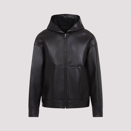 Valentino Leather Bomber Jacket - Valentino - Modalova