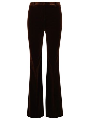 Etro Flare Pants In Brown Velvet - Etro - Modalova