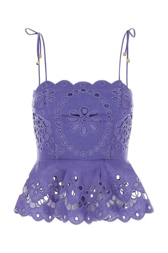 Purple Broderie Anglaise Pop Top - Zimmermann - Modalova