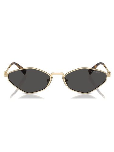 Mu 56zs Pale Gold Sunglasses - Miu Miu - Modalova