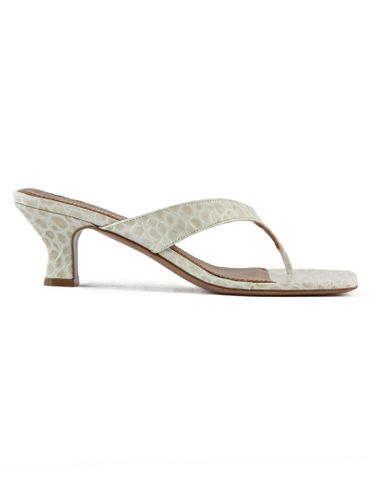 Milk Croc-effect Leather Mule - Paris Texas - Modalova