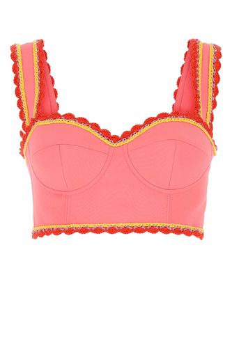 Moschino Pink Crepe Top - Moschino - Modalova