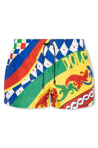 Abstract-print Drawstring Swim Shorts - Dolce & Gabbana - Modalova