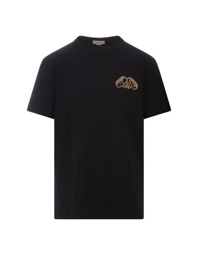 Half Seal Logo T-shirt In - Alexander McQueen - Modalova