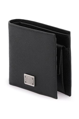 Leather Flap-over Wallet - Dolce & Gabbana - Modalova