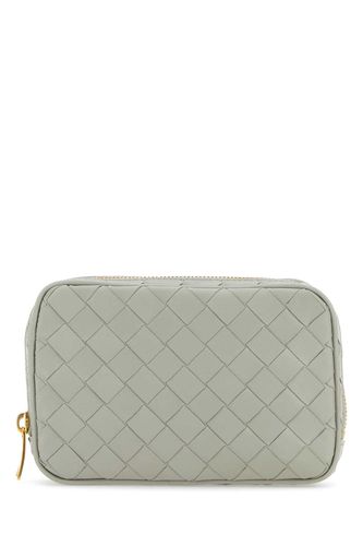 Light Grey Leather Small Pouch - Bottega Veneta - Modalova