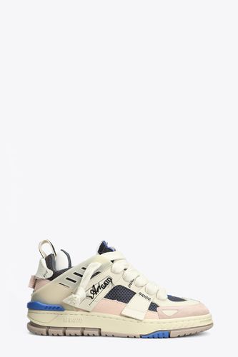 Area Patchwork Off white suede low sneaker with multicolour details - Area Patchwork - Axel Arigato - Modalova