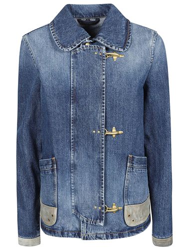 Fay Mini 3 Ganci Denim Jacket - Fay - Modalova