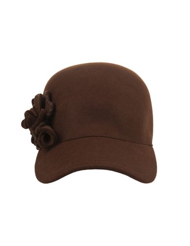 Baseball Hat With Flower Appliqué - Ermanno Scervino - Modalova